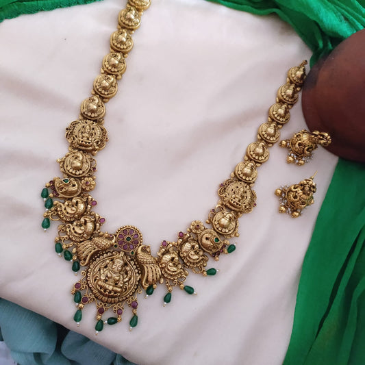 Temple bridal Long Necklace