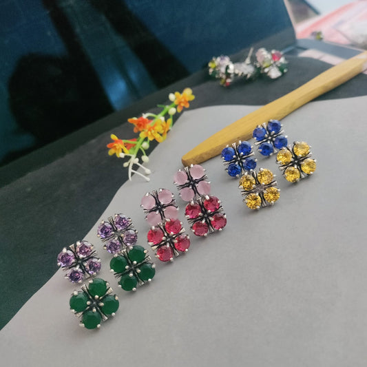 4 Stone earring