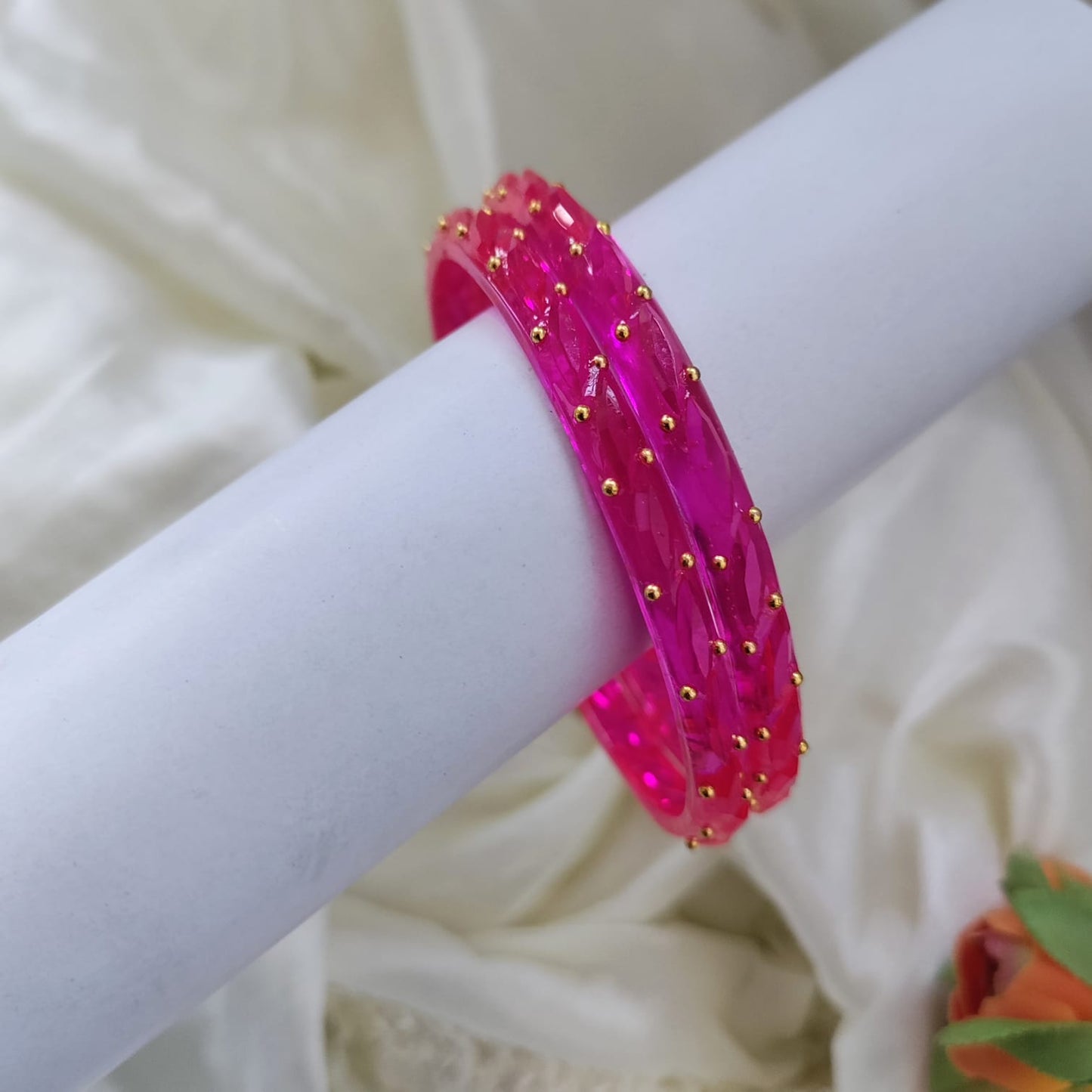 Thick Borosil glass bangle - Set of 2
