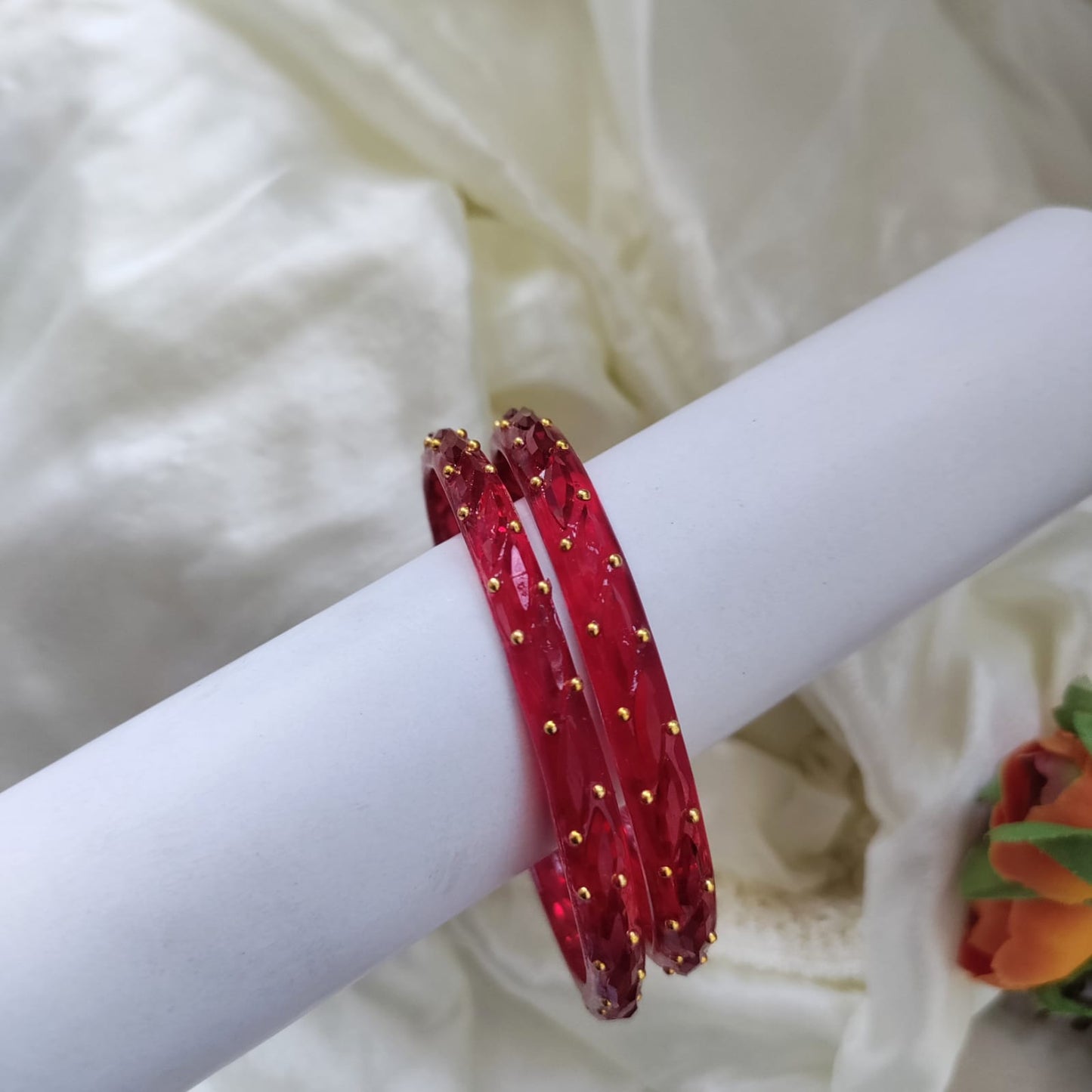 Thick Borosil glass bangle - Set of 2