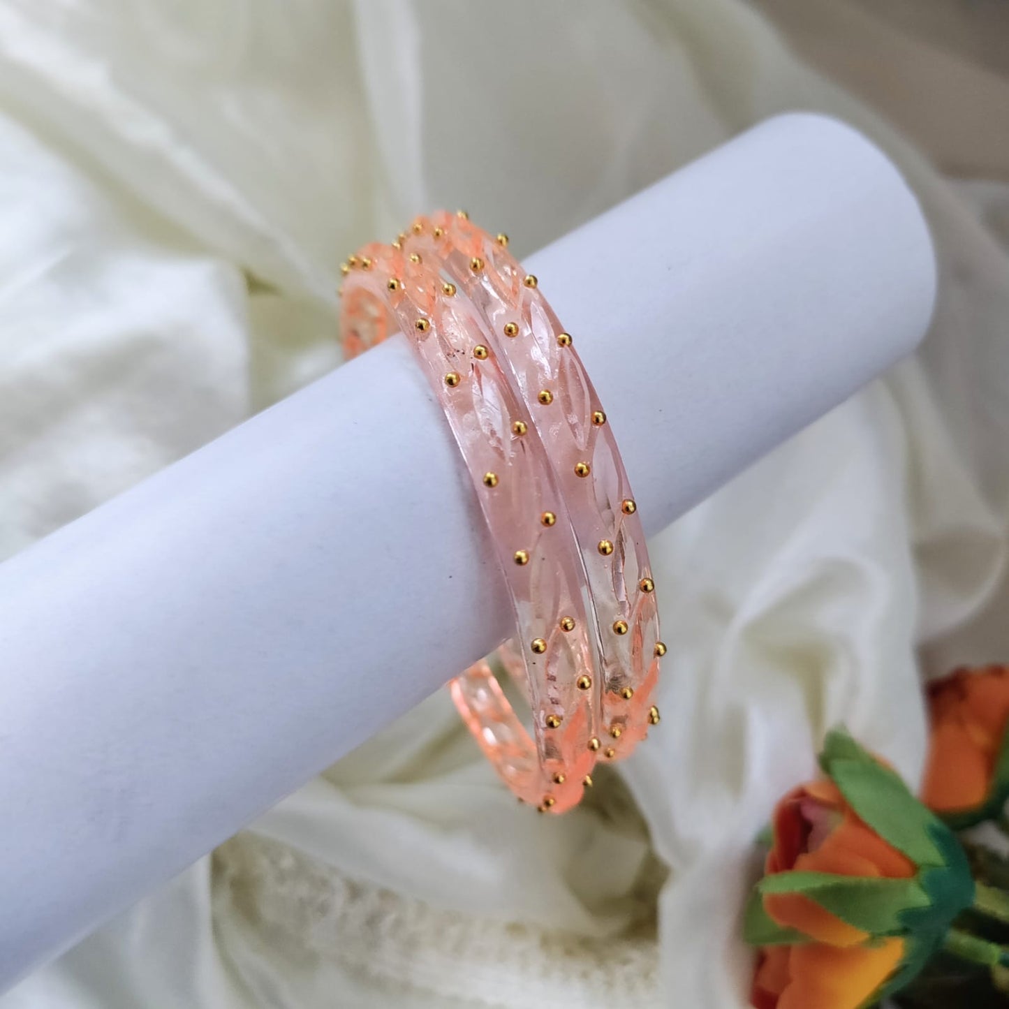 Thick Borosil glass bangle - Set of 2