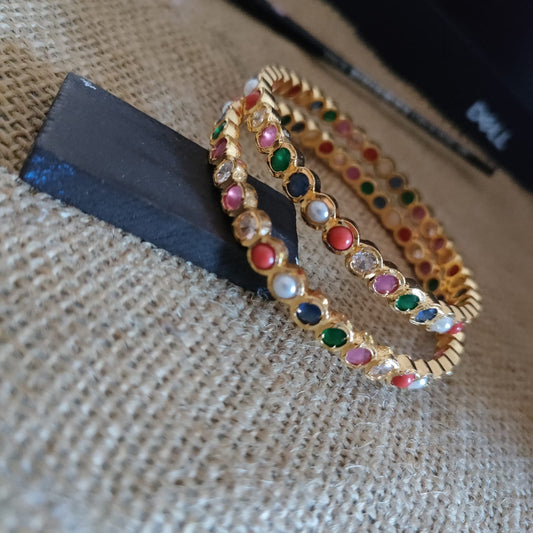 Navratna stone Bangle