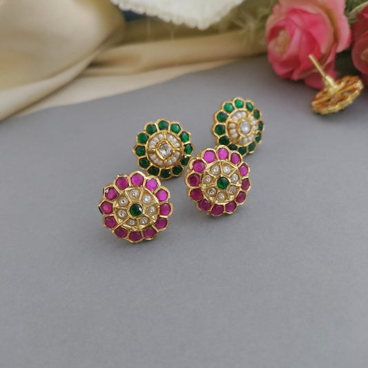 Jadau stone stud