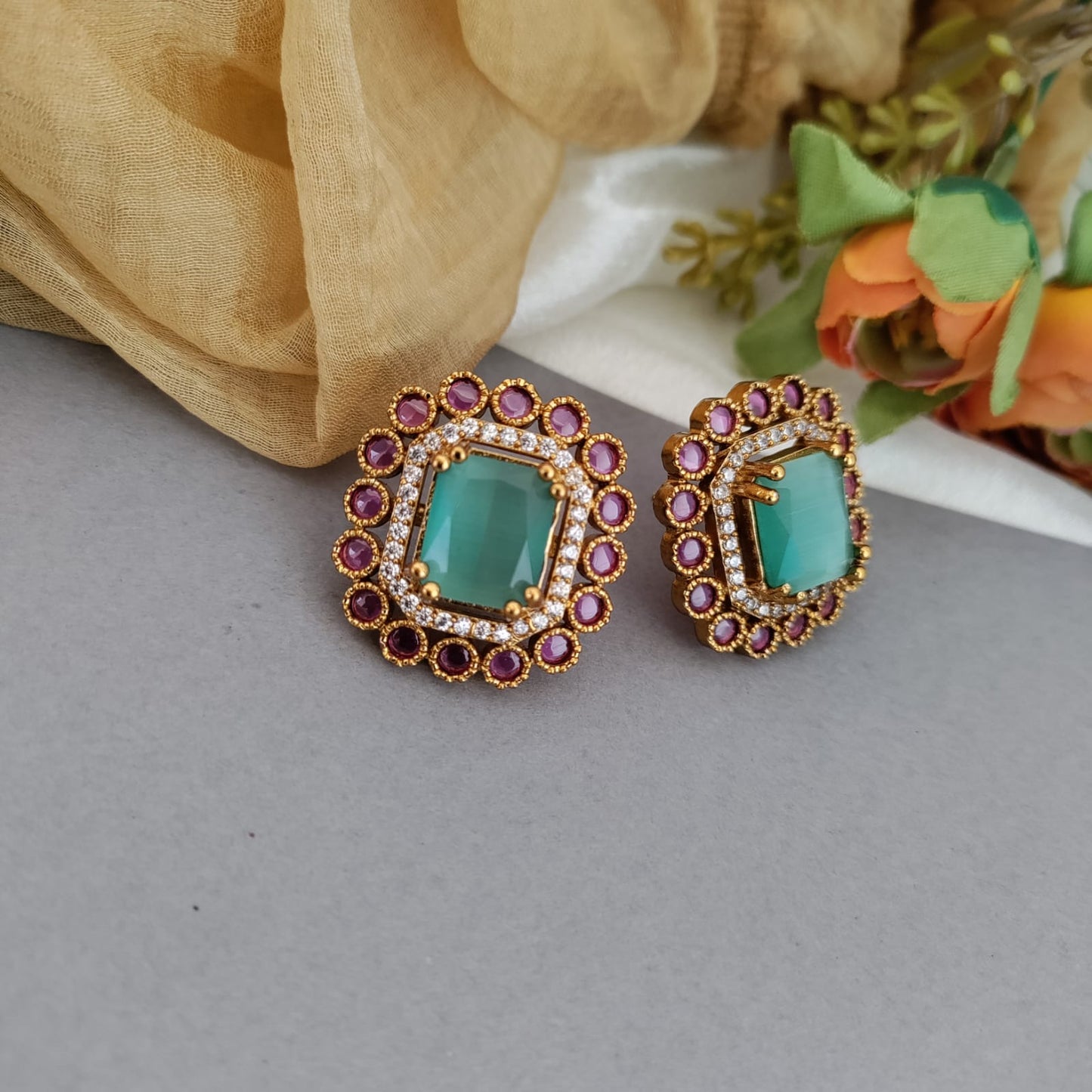 Blue stone kemp stud