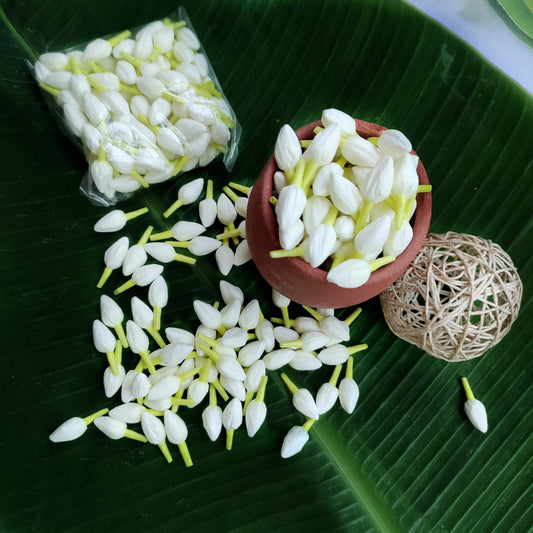 Realistic Jasmine Bud Loose - 100 pcs