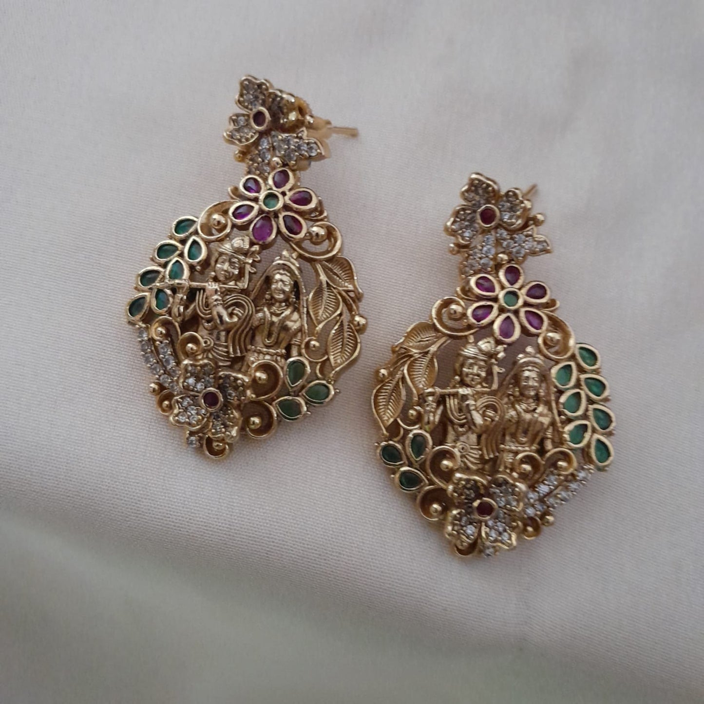 Radha krishna Hasuli type necklace