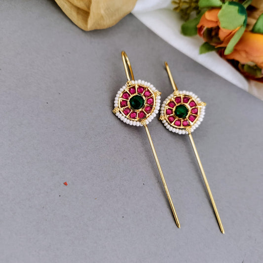 Ear cuff Needle Earring - Jadau