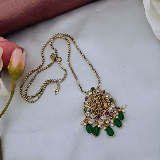 3 leyar pearl long chain set