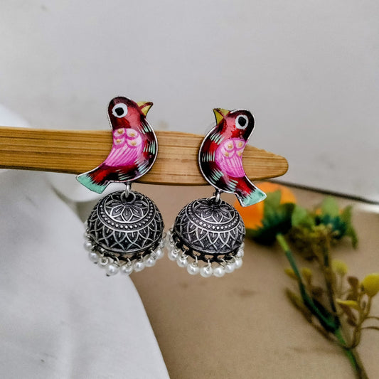 Bird hand painted jumkha