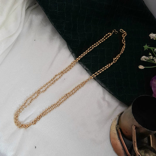 Plain two line ball chain