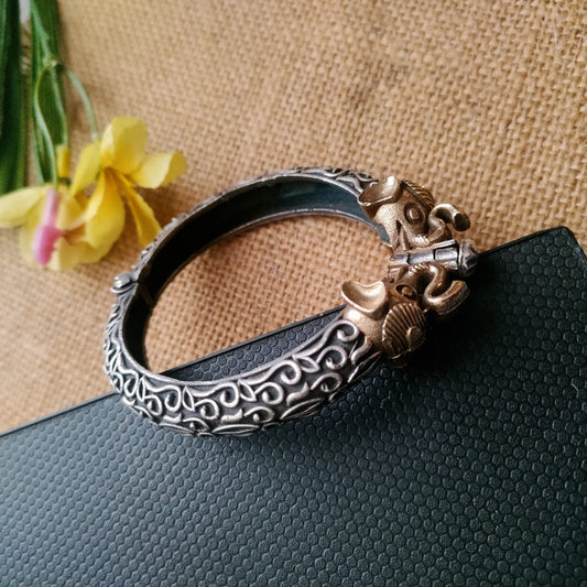 Dual tone Silver Replica Bangle