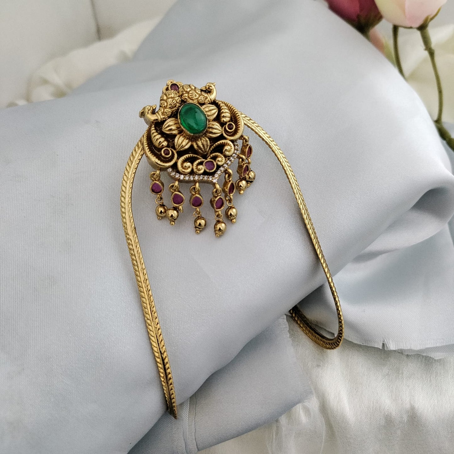 Nakshi work Non-idol floral armlet/Bajuband/Vanki