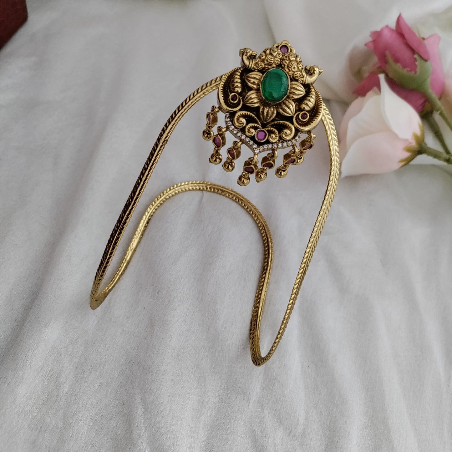 Nakshi work Non-idol floral armlet/Bajuband/Vanki