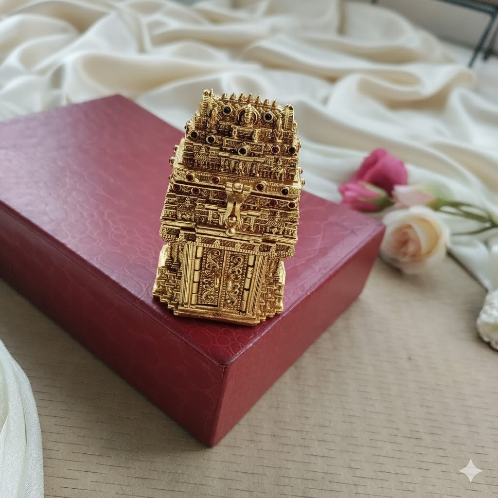 Goddess Lakshmi Raja gopuram Sindoor/Kumkum box