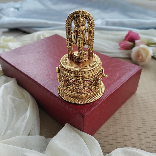 Lord Rama lala intricate design Sindoor box/Kumkum box