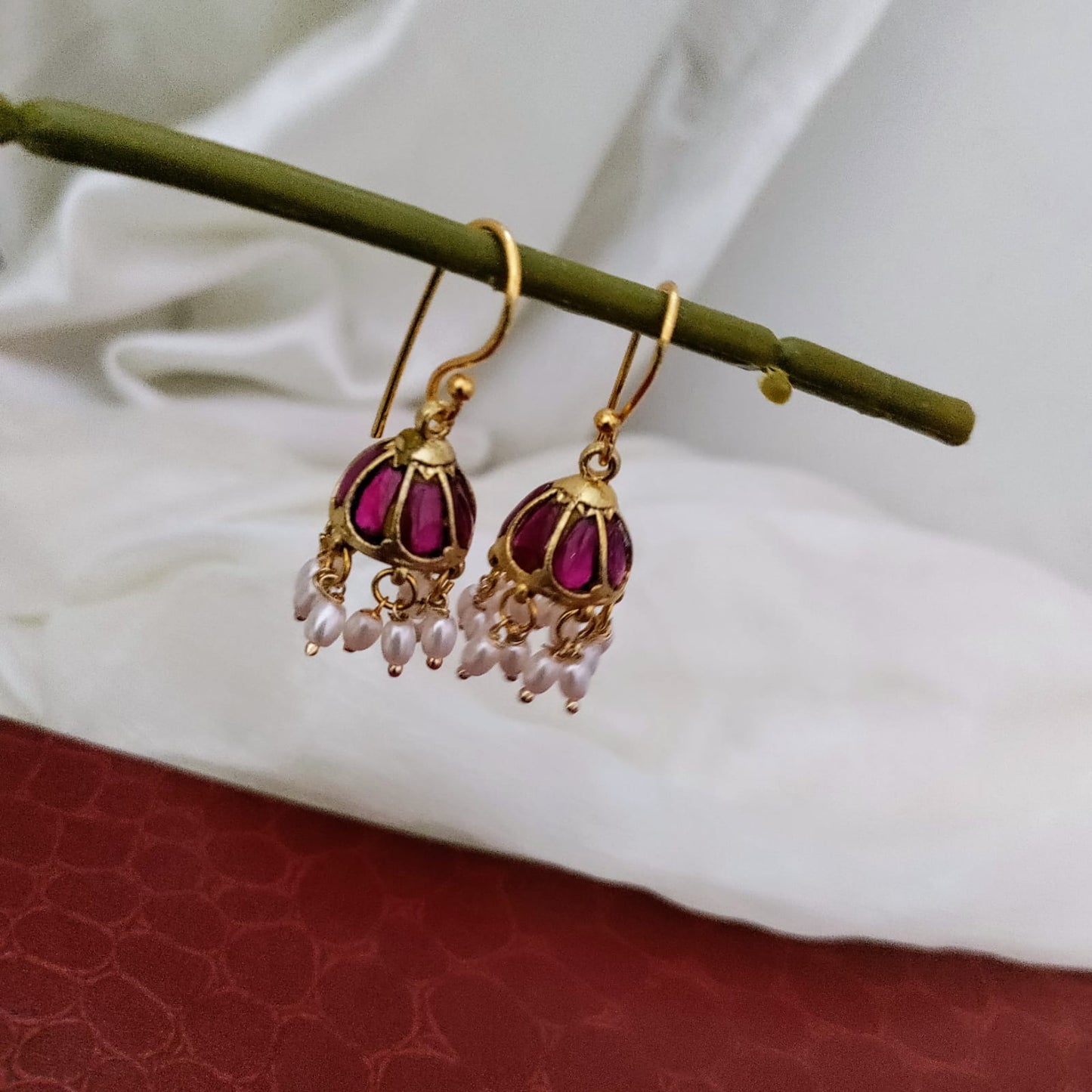 Small Jadau kundan Jumkha