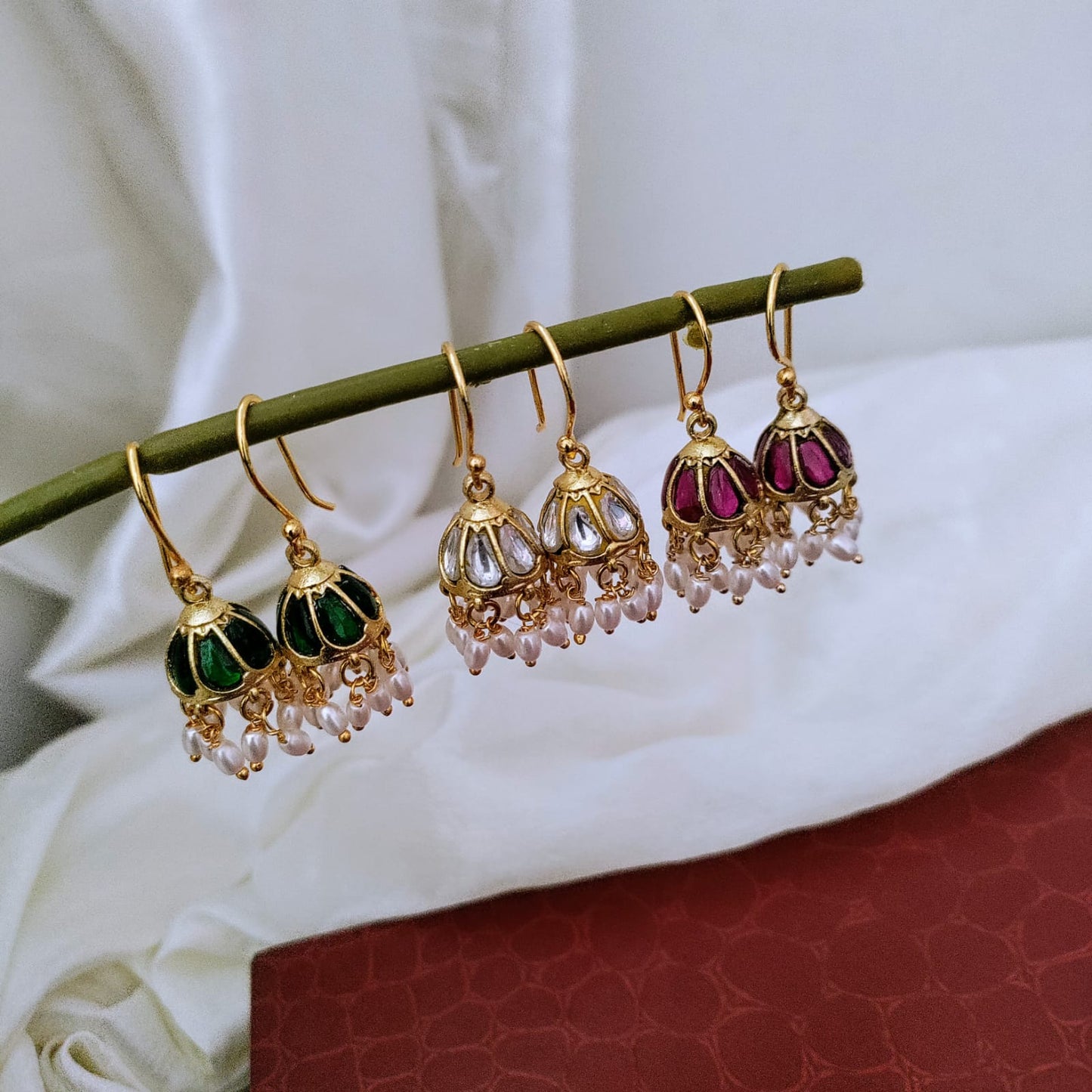 Small Jadau kundan Jumkha
