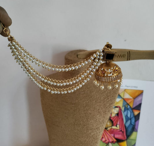 Ear chain - Maatel - Pearl 3 line