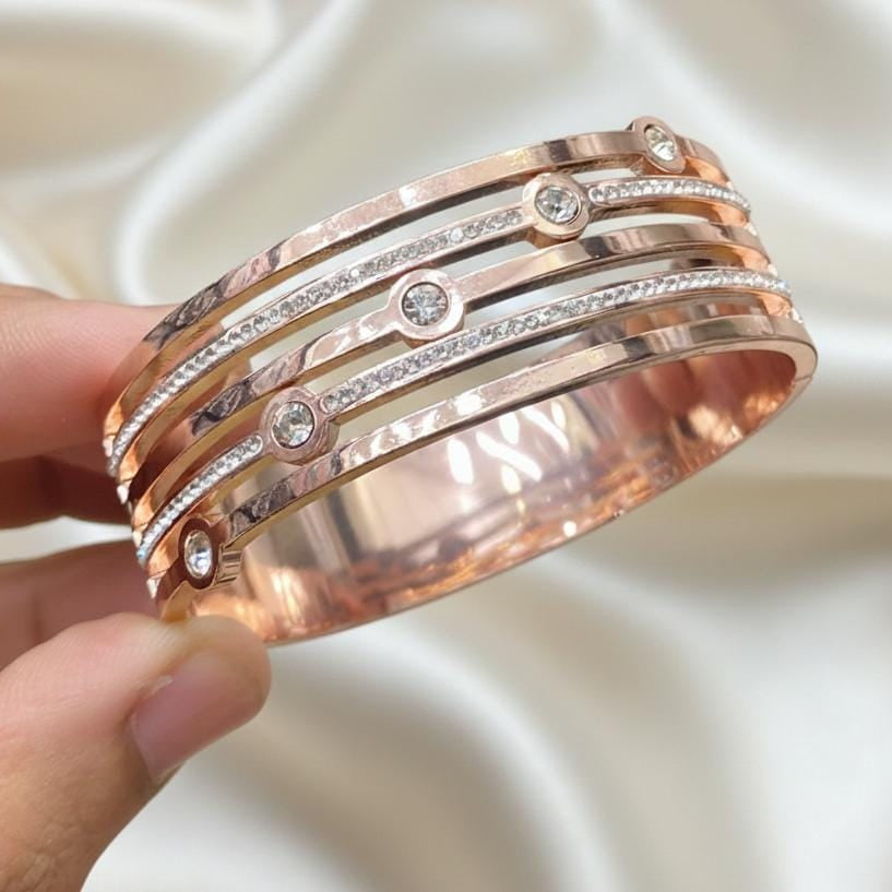 Rose Golden Kada bangle Open type