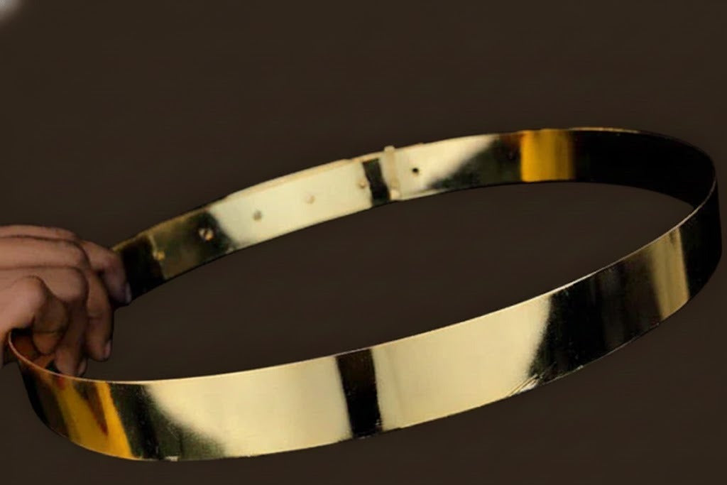 Hip belt plain golden