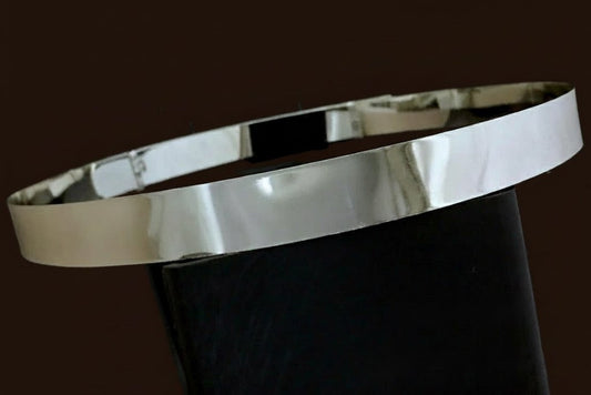 Hip belt plain Silver