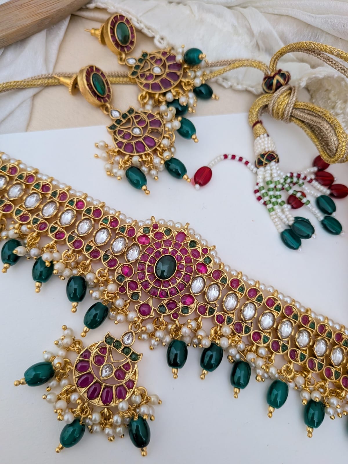 Bridal kemp stone chocker set