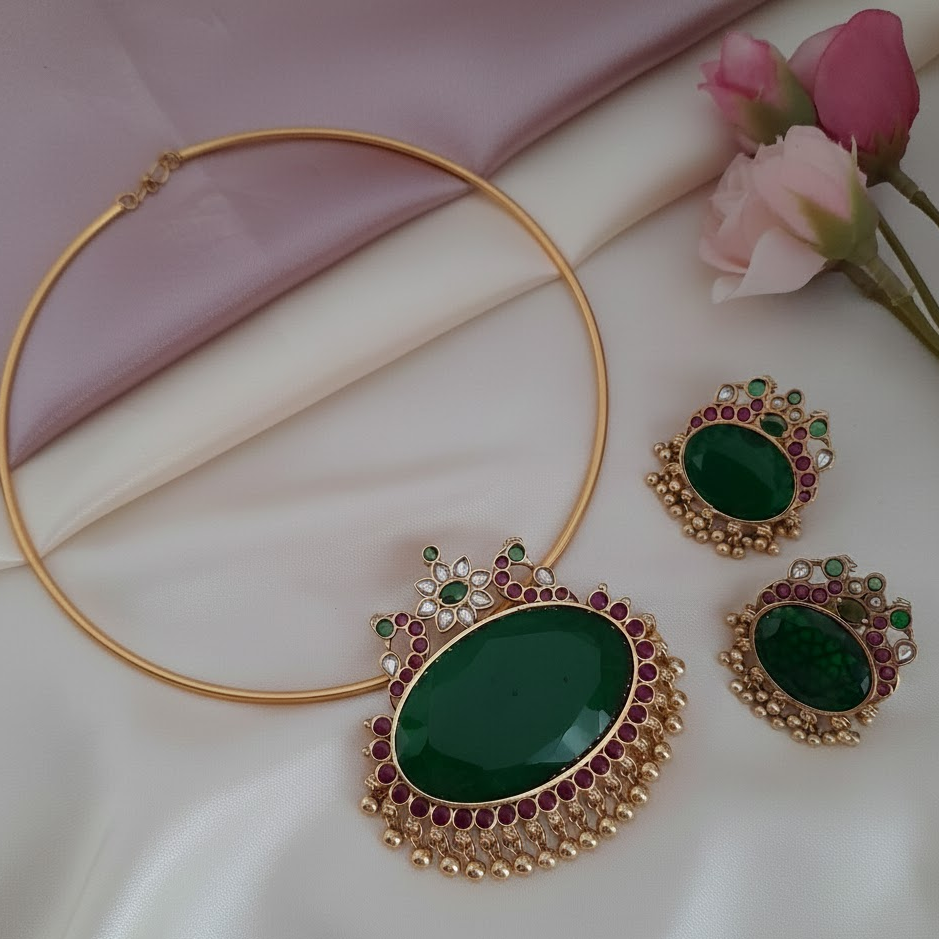 Kemp Fusion pendant Hasli set - Green