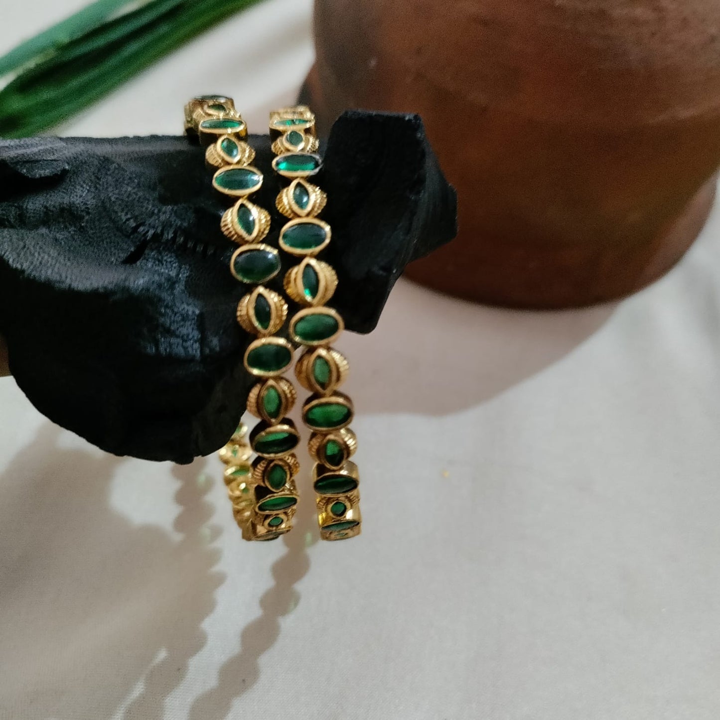 Kemp and Navratna Bangle set