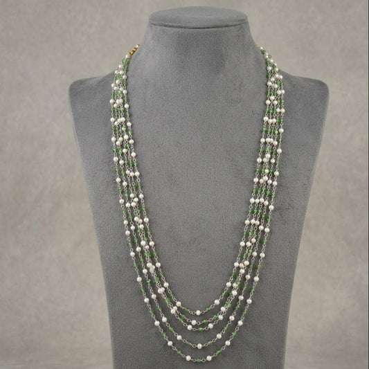 Pearl 6 line layer long chain