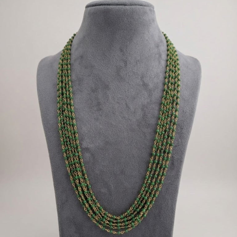 Green pearl 8 layer long chain