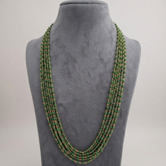 Green pearl 8 layer long chain