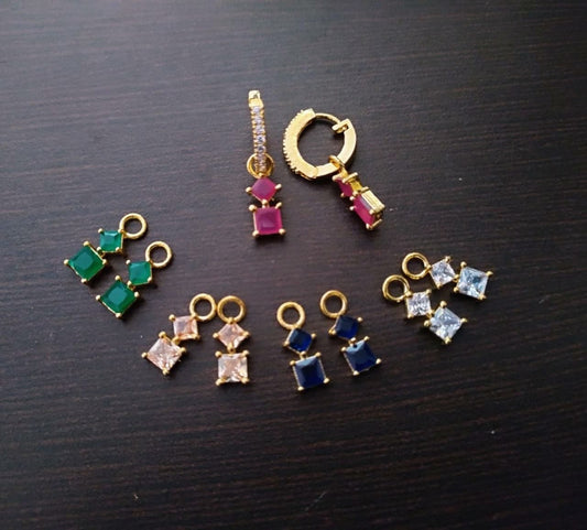 Changeable AD Stone earring