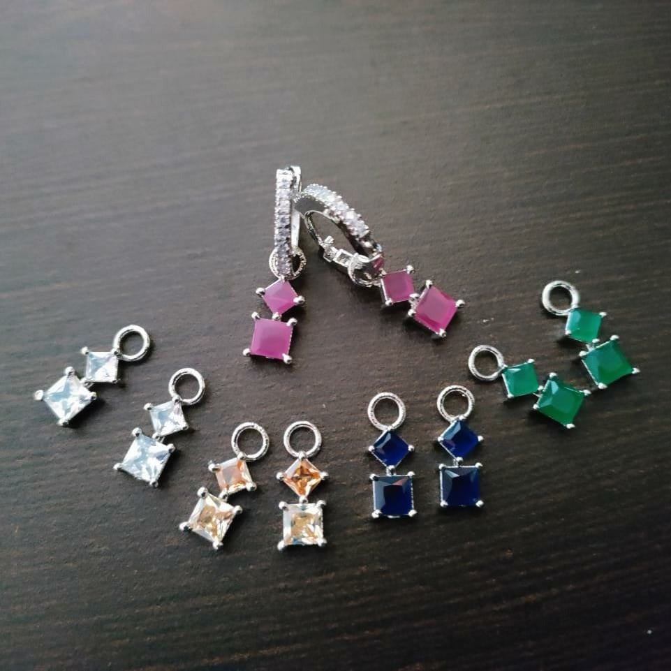 Changeable AD Stone earring
