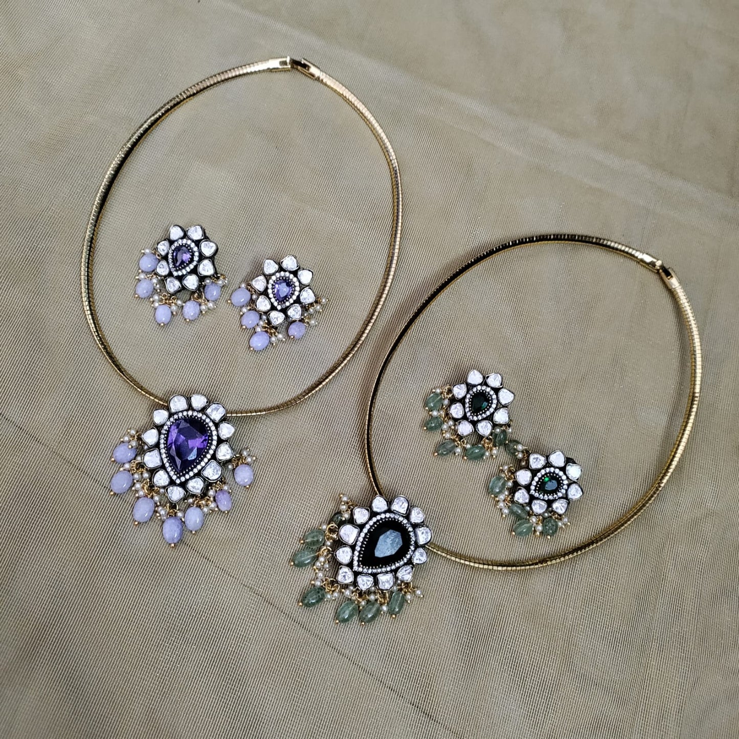 Hasuli kundan set