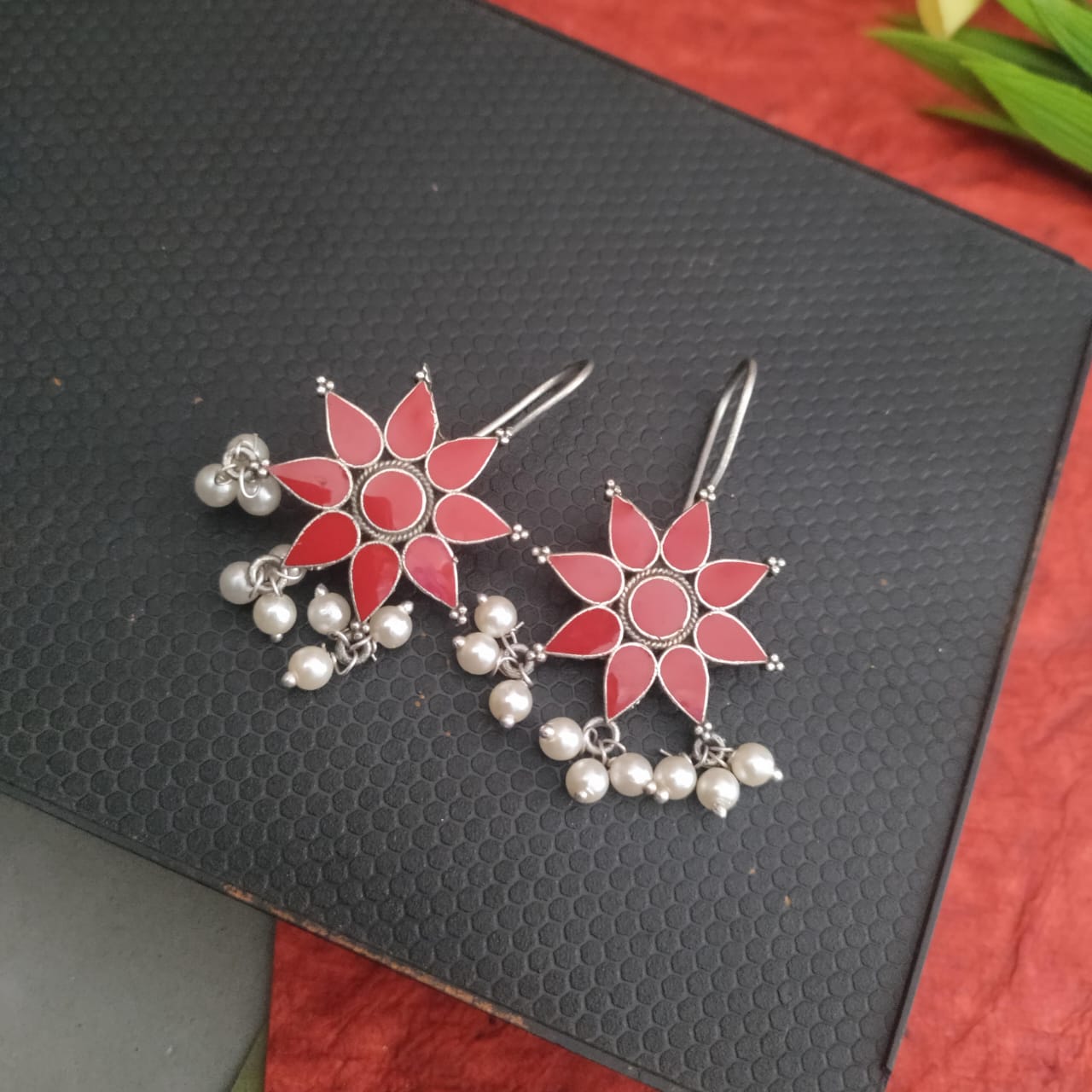 Afghan look alike floral earring