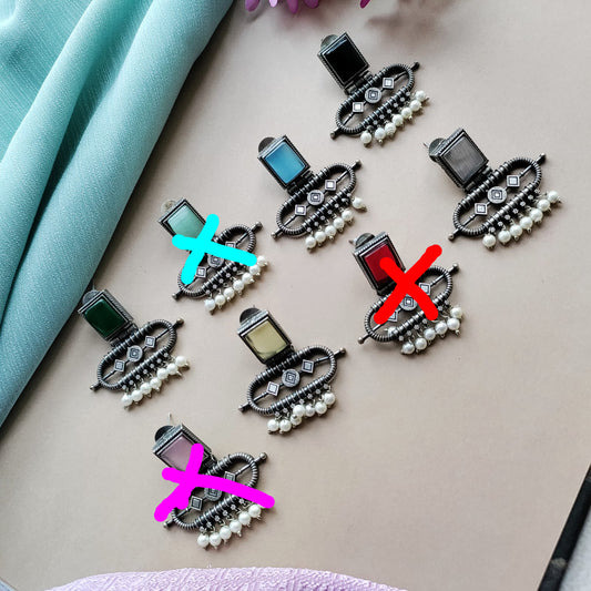 Stone earring