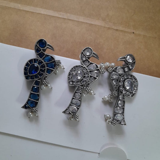 Bird Stone stud earring