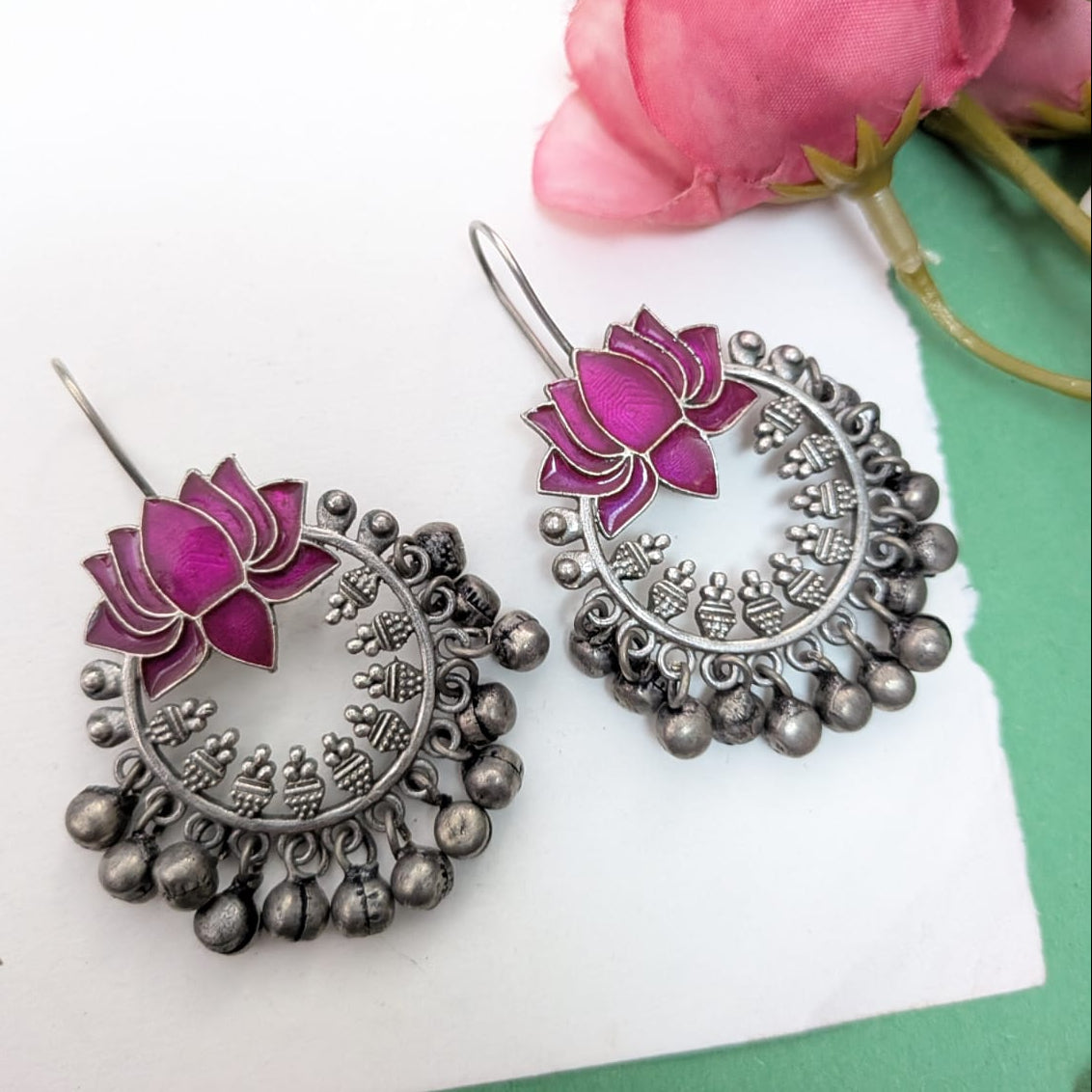 Lotus Hook Earing