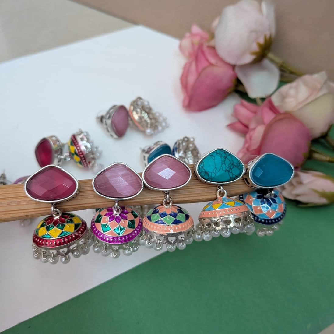 Kalamkari Painted Jhumka