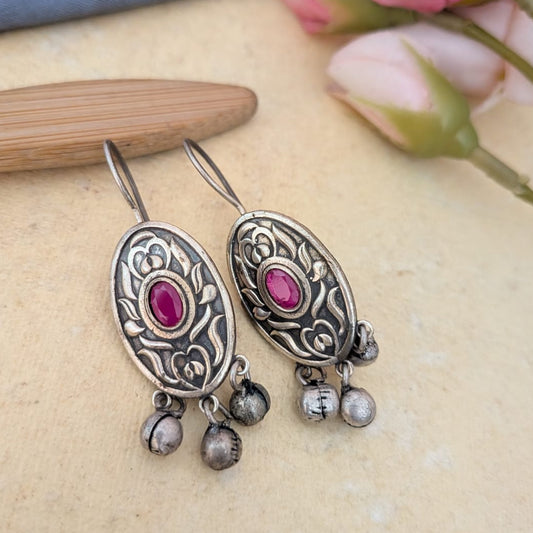 Royal Oval Hook Earring