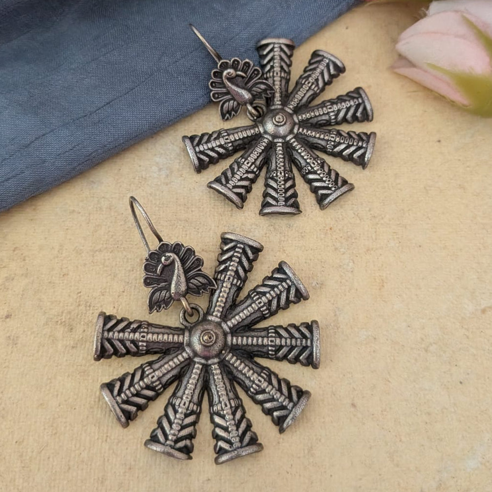 Peacock Wheel Earring