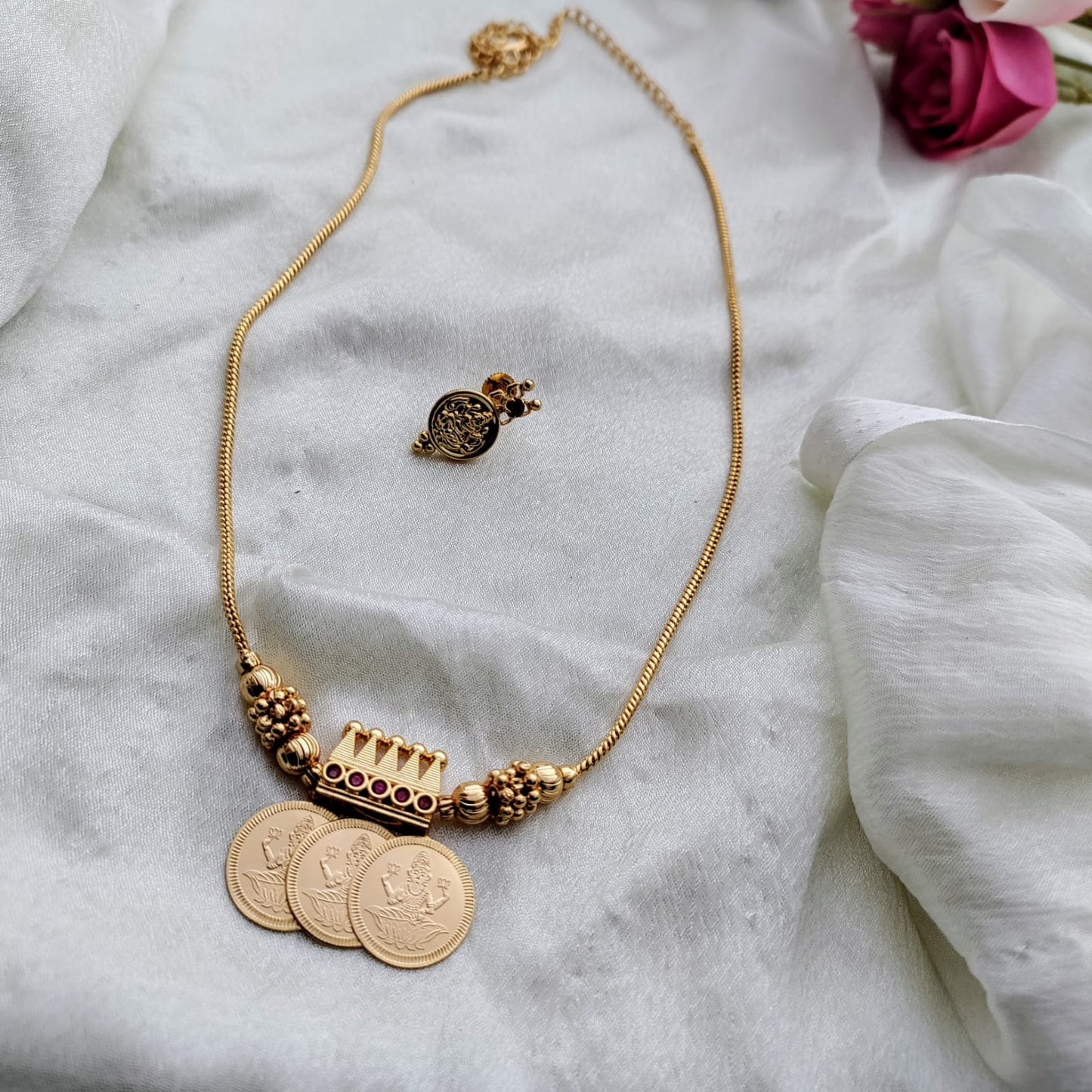 3 coin necklace