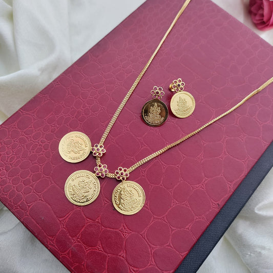 3 coin necklace