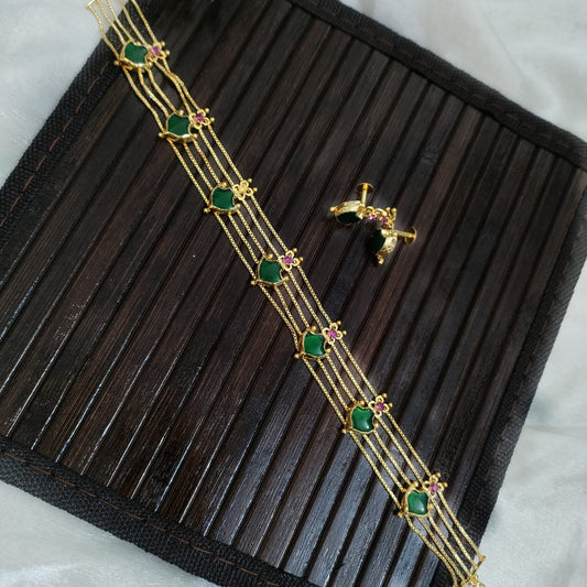 Palakka green choker