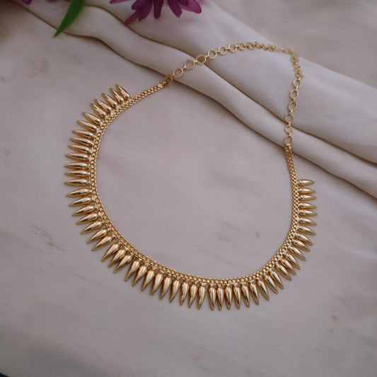 Antique Gold look alike mulla mottu necklace
