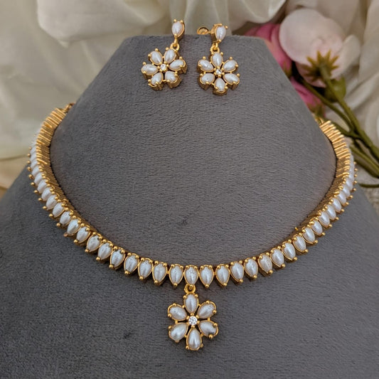 Adigai Type - Microplated pearl necklace sets