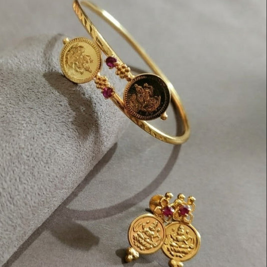 Lakshmi coin kada microplated