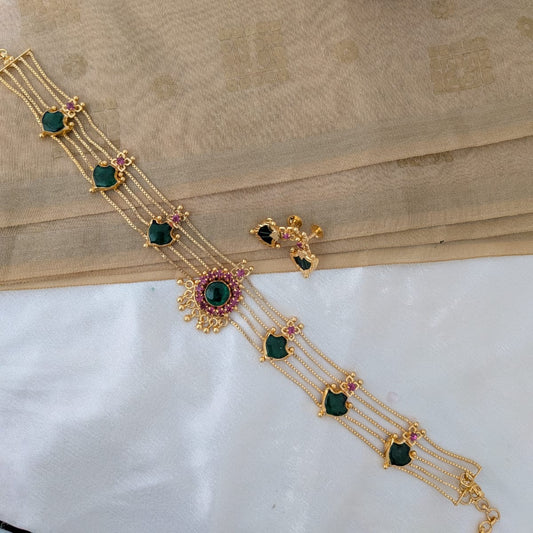 Traditional kerala palakka choker