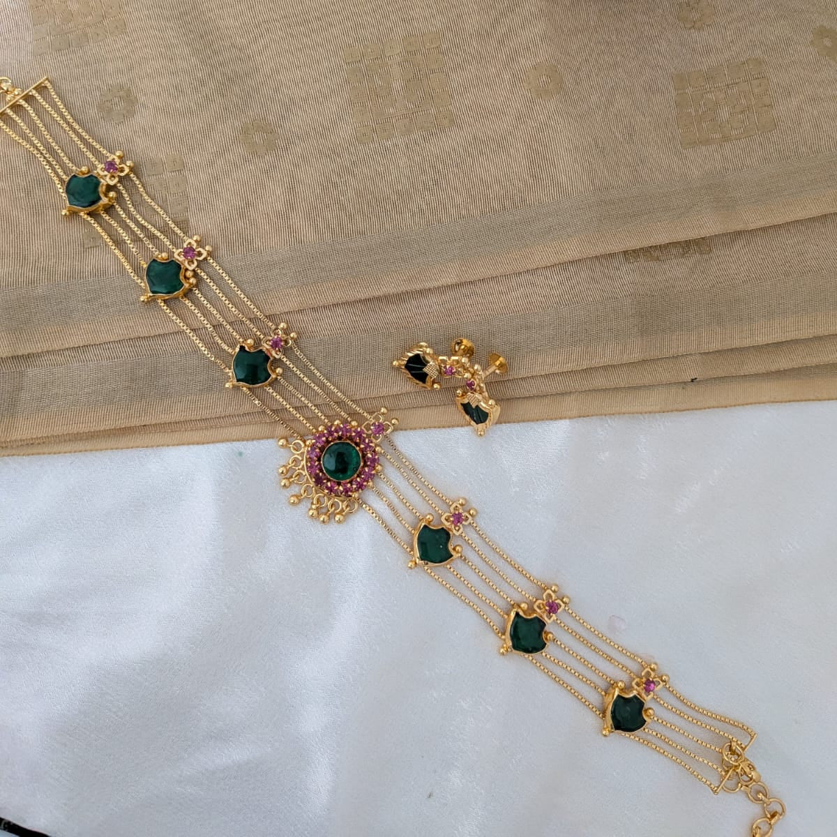 Traditional kerala palakka choker