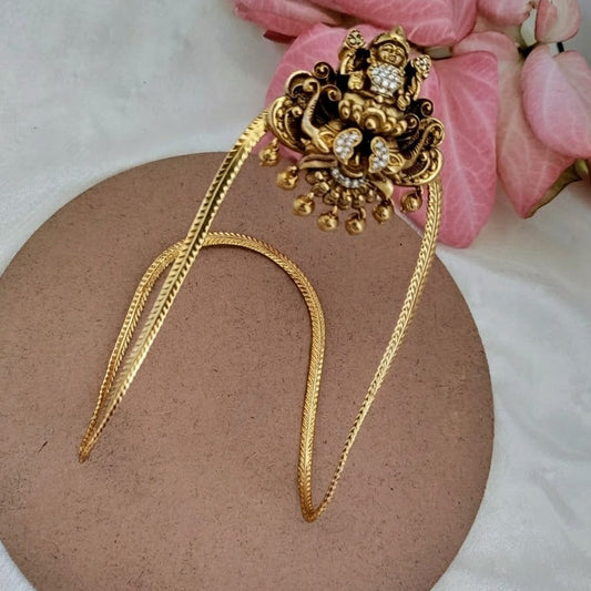 White stone lakshmi armlet / Bajuband / Vanki